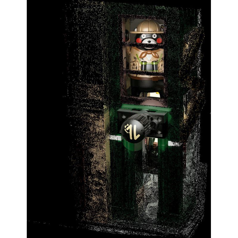 INBRIXX 880035 CÔNG TY THÁM TỬ TƯ KUMAMON bộ đồ chơi xếp lắp ráp ghép mô hình 1286 khối