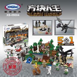 XINGBAO XB-09004 09004 XB09004 non  RỒNG ĐỊA NGỤC bộ đồ chơi xếp lắp ráp ghép mô hình Minecraft BLOCK WORLD Game Xây Dựng 678 khối