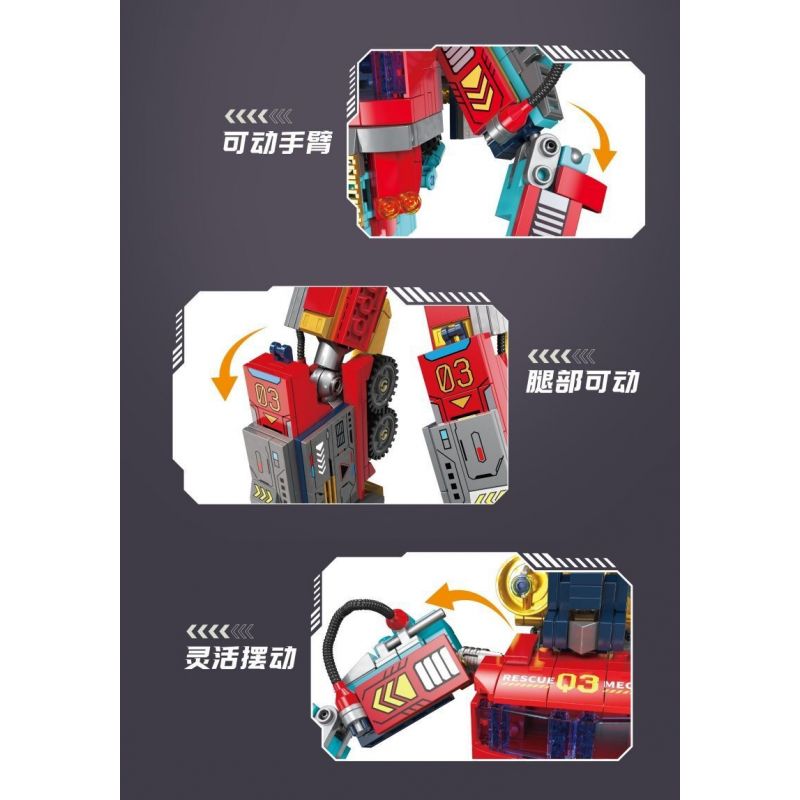 ZHEGAO 912027 CƠ KHÍ CỨU HỘ TOÀN CẦU bộ đồ chơi xếp lắp ráp ghép mô hình Movie & Game CIRCLE STAR RESCUE TEAM Phim Và Trò Chơi 745 khối