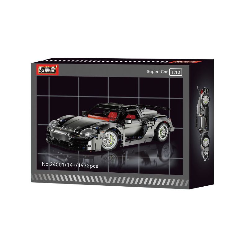 A CRUEL HIGH 24001 SIÊU XE PORSCHE 918 tỷ lệ 1:10 bộ đồ chơi xếp lắp ráp ghép mô hình Technic Kỹ Thuật Công Nghệ Cao Mô Hình Phương Tiện 1972 khối