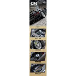 A CRUEL HIGH 24001 SIÊU XE PORSCHE 918 tỷ lệ 1:10 bộ đồ chơi xếp lắp ráp ghép mô hình Technic Kỹ Thuật Công Nghệ Cao Mô Hình Phương Tiện 1972 khối