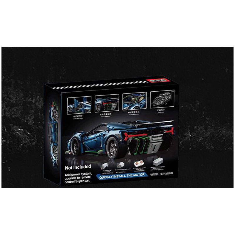 A CRUEL HIGH 24002 SIÊU XE LAMBORGHINI CENTENNIAL BULL tỷ lệ 1:10 bộ đồ chơi xếp lắp ráp ghép mô hình Technic Kỹ Thuật Công Nghệ Cao Mô Hình Phương Tiện 1922 khối