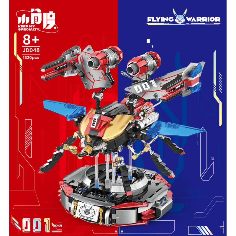 SMALL ANGLE JD048 BỌ CÁNH CỨNG CƠ KHÍ bộ đồ chơi xếp lắp ráp ghép mô hình FLYING WARRIOR 1320 khối