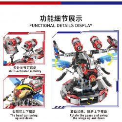 SMALL ANGLE JD048 BỌ CÁNH CỨNG CƠ KHÍ bộ đồ chơi xếp lắp ráp ghép mô hình FLYING WARRIOR 1320 khối