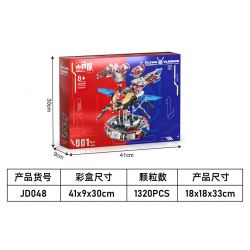 SMALL ANGLE JD048 BỌ CÁNH CỨNG CƠ KHÍ bộ đồ chơi xếp lắp ráp ghép mô hình FLYING WARRIOR 1320 khối