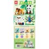 GAOMISI T1073 1073 THẾ GIỚI ĐỘNG VẬT 4 MẪU CÔNG CÚ SƯ TỬ GẤU TRÚC bộ đồ chơi xếp lắp ráp ghép mô hình