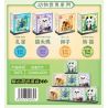 GAOMISI T1073 1073 THẾ GIỚI ĐỘNG VẬT 4 MẪU CÔNG CÚ SƯ TỬ GẤU TRÚC bộ đồ chơi xếp lắp ráp ghép mô hình