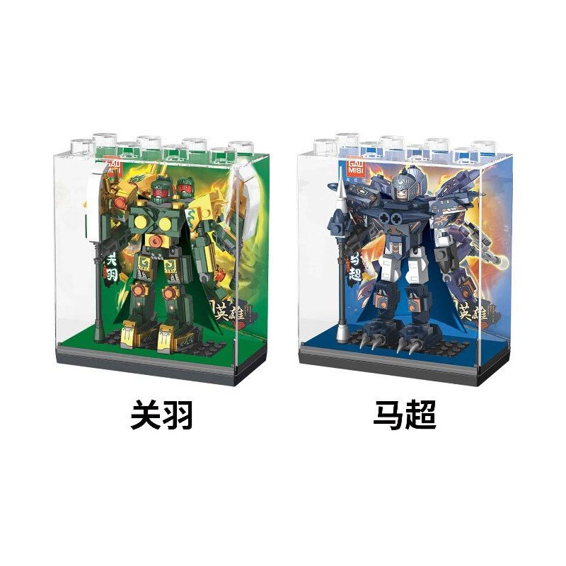 GAOMISI T1065 1065 MÔ HÌNH TAM QUỐC ANH HÙNG MECHA 4 bộ đồ chơi xếp lắp ráp ghép mô hình