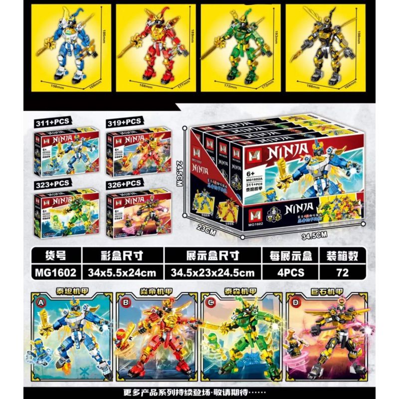 MG 1602 MÔ HÌNH MECHA 4 CHIẾN ĐẤU VỚI NHỆN HAI SÚNG bộ đồ chơi xếp lắp ráp ghép mô hình Super Heroes Siêu Nhân Anh Hùng 1279 khối