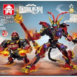 LE YI 62050 KHỈ SÁU TAI PHONG CÁCH DÂN TỘC bộ đồ chơi xếp lắp ráp ghép mô hình 672 khối