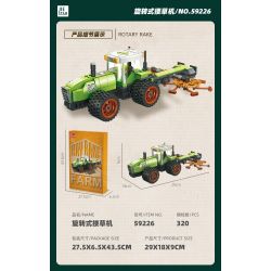 JIESTAR 59226 CÀO QUAY bộ đồ chơi xếp lắp ráp ghép mô hình City ROTARY RAKE Thành Phố 320 khối