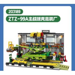 SEMBO 203189 NHÀ MÁY LẮP RÁP XE TĂNG TRẠM CHÍNH ZTZ-99A bộ đồ chơi xếp lắp ráp ghép mô hình Military Army Quân Sự Bộ Đội 950 khối
