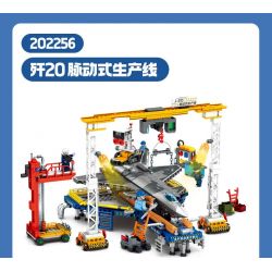 SEMBO 202256 TOP TOY TC1215 1215 DÂY CHUYỀN SẢN XUẤT XUNG J-20 bộ đồ chơi xếp lắp ráp ghép mô hình Military Army Quân Sự Bộ Đội 1154 khối