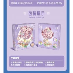 SEMBO 611107 CỬA HÀNG HOA THUYỀN BƯỚM bộ đồ chơi xếp lắp ráp ghép mô hình 936 khối