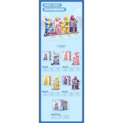 SEMBO 601570 KHÔNG GIAN VUI CHƠI VIEW PHỐ CỬA HÀNG NHỘN bộ đồ chơi xếp lắp ráp ghép mô hình 313 khối