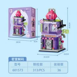 SEMBO 601573 CHƠI SPACE STREET VIEW CĂN PHÒNG BÍ MẬT ĐƯỢC GIẢI MÃ bộ đồ chơi xếp lắp ráp ghép mô hình 313 khối