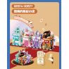 SEMBO 601575 CỬA HÀNG MÀU SẮC Ở GÓC PHỐ ĐỒ TRANG TRÍ PHA LÊ bộ đồ chơi xếp lắp ráp ghép mô hình 380 khối