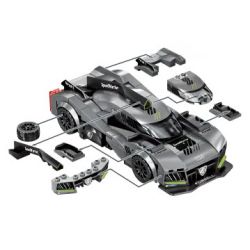 SEMBO 714540 THẾ GIỚI XE NỔI TIẾNG BK2 bộ đồ chơi xếp lắp ráp ghép mô hình Racers Đua Tốc Độ 232 khối