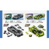 SEMBO 714541 THẾ GIỚI XE NỔI TIẾNG BK2 bộ đồ chơi xếp lắp ráp ghép mô hình Racers Đua Tốc Độ 332 khối