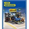 SEMBO 714809 LIÊN MINH TỐC ĐỘ THEO DÕI CẢNH ĐIỂM CUNG CẤP bộ đồ chơi xếp lắp ráp ghép mô hình Racers Đua Tốc Độ 665 khối