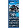 SEMBO 104304 104305 104306 104307 104308 104309 104310 104311 OPERATION BLACK HAWK XE PHUN NƯỚC CHỐNG BẠO LOẠN 8 TỔ HỢP bộ đồ chơi xếp lắp ráp ghép mô hình City Thành Phố 709 khối