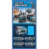 SEMBO 104317 CHIẾN DỊCH BLACKHAWK XE TẤN CÔNG LEO LÊN bộ đồ chơi xếp lắp ráp ghép mô hình City Thành Phố 242 khối