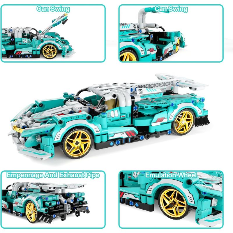 IM.MASTER QIHUI 8044 BẬC THẦY MÁY MÓC APOLLO HELIOS ROADSTER bộ đồ chơi xếp lắp ráp ghép mô hình Technic Kỹ Thuật Công Nghệ Cao Mô Hình Phương Tiện 540 khối