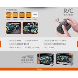 IM.MASTER QIHUI 8044 BẬC THẦY MÁY MÓC APOLLO HELIOS ROADSTER bộ đồ chơi xếp lắp ráp ghép mô hình Technic Kỹ Thuật Công Nghệ Cao Mô Hình Phương Tiện 540 khối