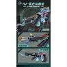 Kazi KY88039 88039 SÚNG CẦM TAY TƯƠNG LAI bộ đồ chơi xếp lắp ráp ghép mô hình Military Army FUTURE FIREARMS Quân Sự Bộ Đội 1136 khối