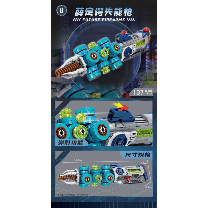 Kazi KY88039 88039 SÚNG CẦM TAY TƯƠNG LAI bộ đồ chơi xếp lắp ráp ghép mô hình Military Army FUTURE FIREARMS Quân Sự Bộ Đội 1136 khối Kazi KY88039 88039 SÚNG CẦM TAY TƯƠNG LAI bộ đồ chơi xếp lắp ráp ghép mô hình Military Army FUTURE FIREARMS Quân Sự Bộ Đội 1136 khối