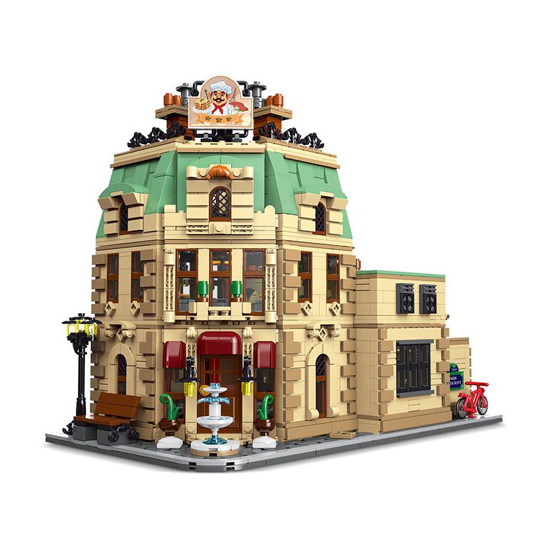 MorkModel 10212 Mork Model 10212 non Lego NHÀ HÀNG PARIS bộ đồ chơi xếp lắp ráp ghép mô hình Creator PARISIAN RESTAURANT Sáng Tạo 3104 khối