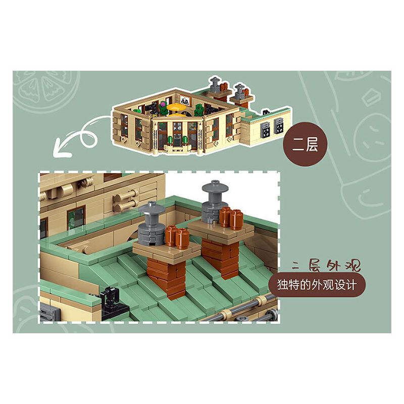 MorkModel 10212 Mork Model 10212 NHÀ HÀNG PARIS bộ đồ chơi xếp lắp ráp ghép mô hình Creator PARISIAN RESTAURANT Sáng Tạo 3104 khối