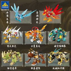Kazi KY8113 8113 8 LOẠI JIGOKUMON bộ đồ chơi xếp lắp ráp ghép mô hình MECHANICAL BEAST 1370 khối