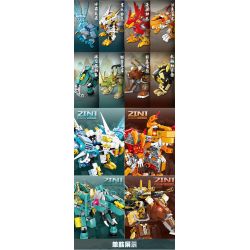 Kazi KY8113 8113 8 LOẠI JIGOKUMON bộ đồ chơi xếp lắp ráp ghép mô hình MECHANICAL BEAST 1370 khối