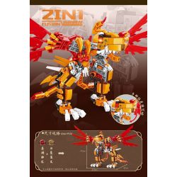 Kazi KY8113 8113 8 LOẠI JIGOKUMON bộ đồ chơi xếp lắp ráp ghép mô hình MECHANICAL BEAST 1370 khối