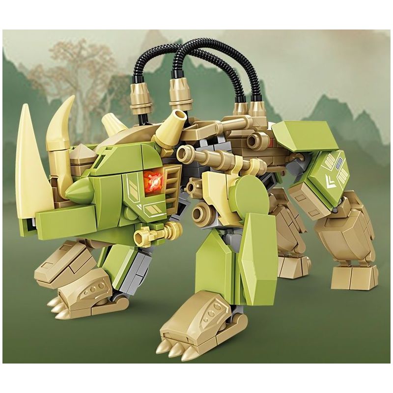 Kazi KY8113 8113 8 LOẠI JIGOKUMON bộ đồ chơi xếp lắp ráp ghép mô hình MECHANICAL BEAST 1370 khối