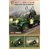 Kazi KY82063 82063 XE TẢI KFZ-69 SÚNG CHỐNG TĂNG 8 TỔ HỢP bộ đồ chơi xếp lắp ráp ghép mô hình KFZ-69 TRUCK ANTI TANK GUN 537 khối