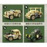 Kazi KY82063 82063 XE TẢI KFZ-69 SÚNG CHỐNG TĂNG 8 TỔ HỢP bộ đồ chơi xếp lắp ráp ghép mô hình KFZ-69 TRUCK ANTI TANK GUN 537 khối