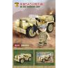 Kazi KY82063 82063 XE TẢI KFZ-69 SÚNG CHỐNG TĂNG 8 TỔ HỢP bộ đồ chơi xếp lắp ráp ghép mô hình KFZ-69 TRUCK ANTI TANK GUN 537 khối