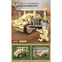 Kazi KY82063 82063 XE TẢI KFZ-69 SÚNG CHỐNG TĂNG 8 TỔ HỢP bộ đồ chơi xếp lắp ráp ghép mô hình KFZ-69 TRUCK ANTI TANK GUN 537 khối