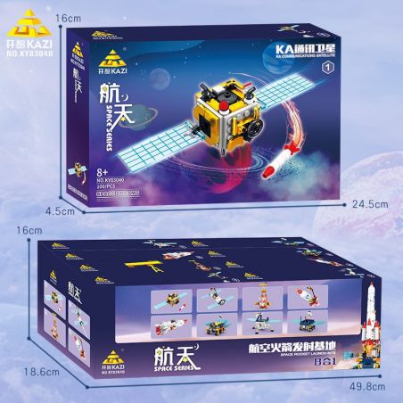 Kazi KY83040 83040 CĂN CỨ PHÓNG TÊN LỬA VŨ TRỤ 8 TỔ HỢP bộ đồ chơi xếp lắp ráp ghép mô hình City SPACE ROCKET LAUNCH SITE Thành Phố 775 khối