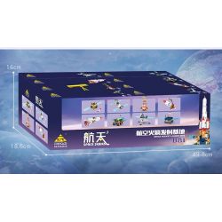 Kazi KY83040 83040 CĂN CỨ PHÓNG TÊN LỬA VŨ TRỤ 8 TỔ HỢP bộ đồ chơi xếp lắp ráp ghép mô hình City SPACE ROCKET LAUNCH SITE Thành Phố 775 khối