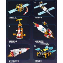 Kazi KY83040 83040 CĂN CỨ PHÓNG TÊN LỬA VŨ TRỤ 8 TỔ HỢP bộ đồ chơi xếp lắp ráp ghép mô hình City SPACE ROCKET LAUNCH SITE Thành Phố 775 khối