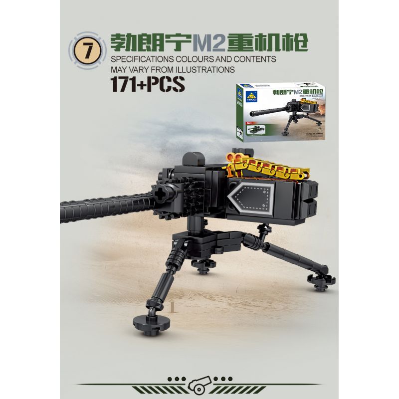 Kazi KY88033 88033 TOM LONG CHÂN M59 PHÁO 6 COMBO bộ đồ chơi xếp lắp ráp ghép mô hình Military Army Quân Sự Bộ Đội 1316 khối