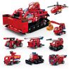 GBL KY1116 1116 CỨU HỎA 8 TỔ HỢP bộ đồ chơi xếp lắp ráp ghép mô hình Technic Kỹ Thuật Công Nghệ Cao Mô Hình Phương Tiện 652 khối