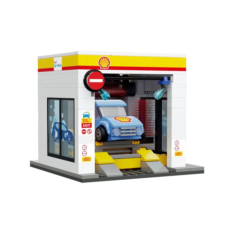 CADA DOUBLEE C66030 66030 non Lego RỬA XE SHELL bộ đồ chơi xếp lắp ráp ghép mô hình City Thành Phố 294 khối