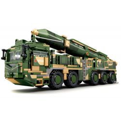 LE YI 82001 XE TÊN LỬA ĐẠN ĐẠO CHỐNG HẠM DONGFENG 21D bộ đồ chơi xếp lắp ráp ghép mô hình Military Army DF-21D ANTI-SHIP BALLISTIC MISSILE Quân Sự Bộ Đội 1208 khối