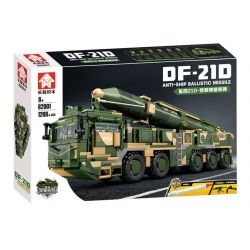 LE YI 82001 XE TÊN LỬA ĐẠN ĐẠO CHỐNG HẠM DONGFENG 21D bộ đồ chơi xếp lắp ráp ghép mô hình Military Army DF-21D ANTI-SHIP BALLISTIC MISSILE Quân Sự Bộ Đội 1208 khối