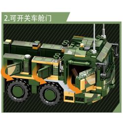 LE YI 82001 XE TÊN LỬA ĐẠN ĐẠO CHỐNG HẠM DONGFENG 21D bộ đồ chơi xếp lắp ráp ghép mô hình Military Army DF-21D ANTI-SHIP BALLISTIC MISSILE Quân Sự Bộ Đội 1208 khối