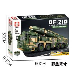 LE YI 82001 XE TÊN LỬA ĐẠN ĐẠO CHỐNG HẠM DONGFENG 21D bộ đồ chơi xếp lắp ráp ghép mô hình Military Army DF-21D ANTI-SHIP BALLISTIC MISSILE Quân Sự Bộ Đội 1208 khối